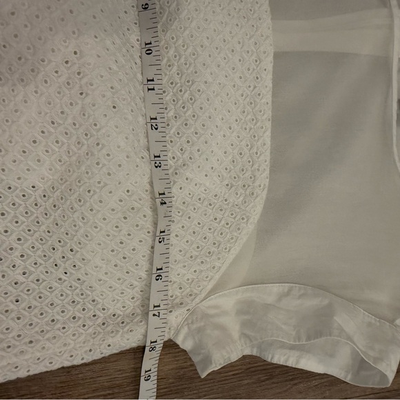 Paule Ka Sheath Dress Womens Sz 42 (US 10) White Eyelet Cotton Capsule Designer - Picture 10 of 12